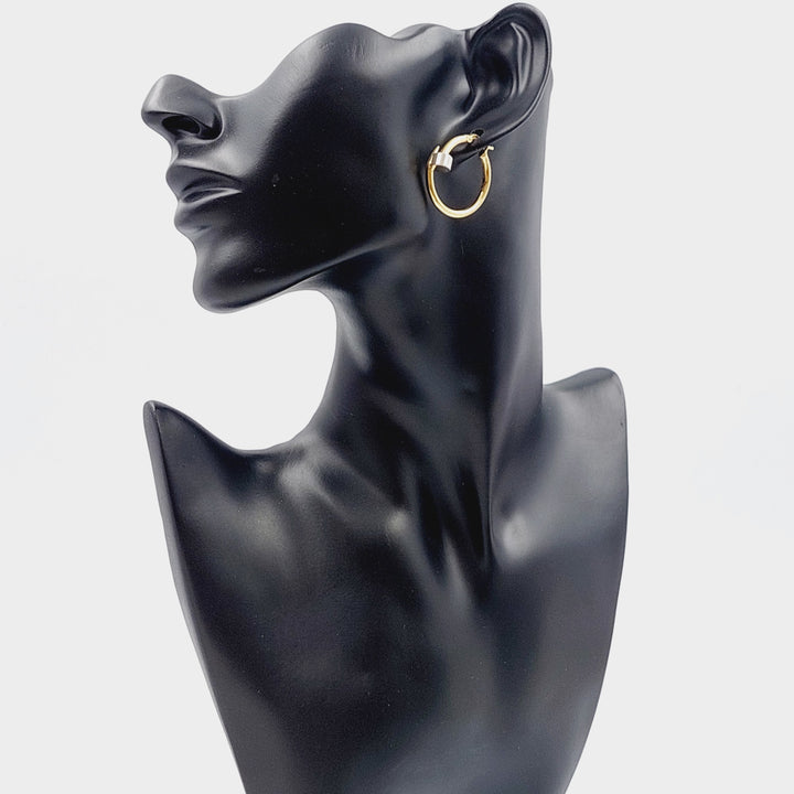 18K Gold Nail Earrings by Saeed Jewelry - Image 6