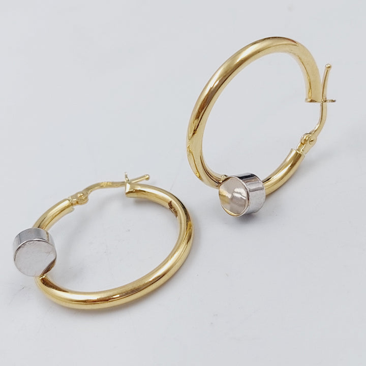 18K Gold Nail Earrings by Saeed Jewelry - Image 5