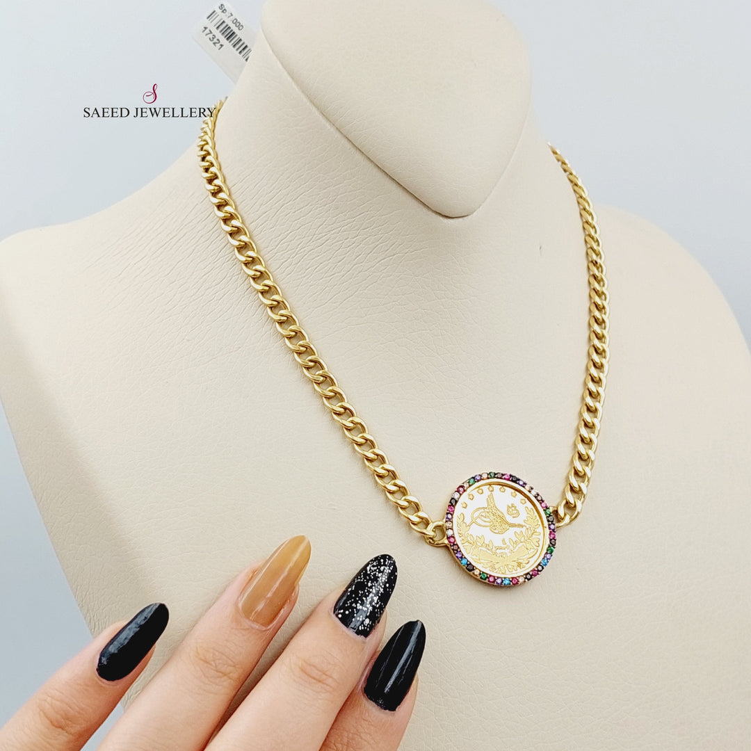 18K Gold Rashadi Necklace Chain by Saeed Jewelry - Image 2