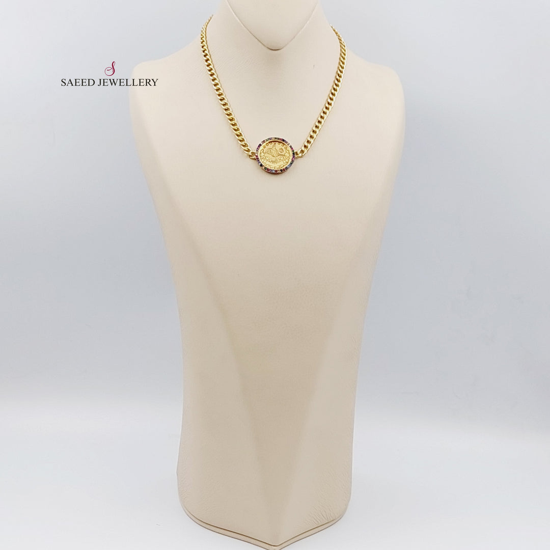 18K Gold Rashadi Necklace Chain by Saeed Jewelry - Image 3