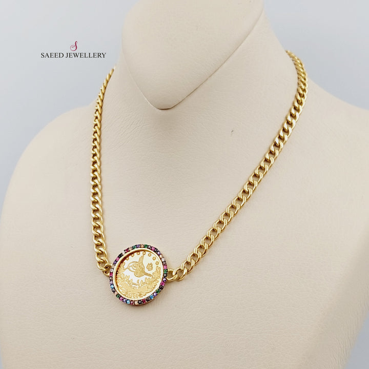 18K Gold Rashadi Necklace Chain by Saeed Jewelry - Image 4