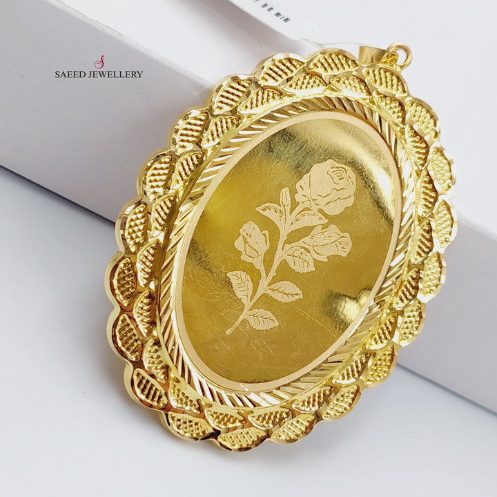 18K Gold Ounce Pendant by Saeed Jewelry - Image 1