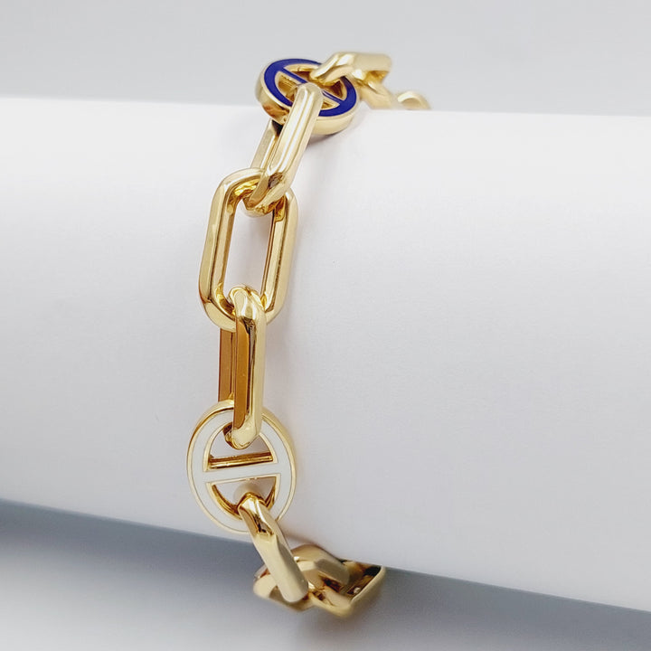 18K Gold Paperclip Bracelet by Saeed Jewelry - Image 1