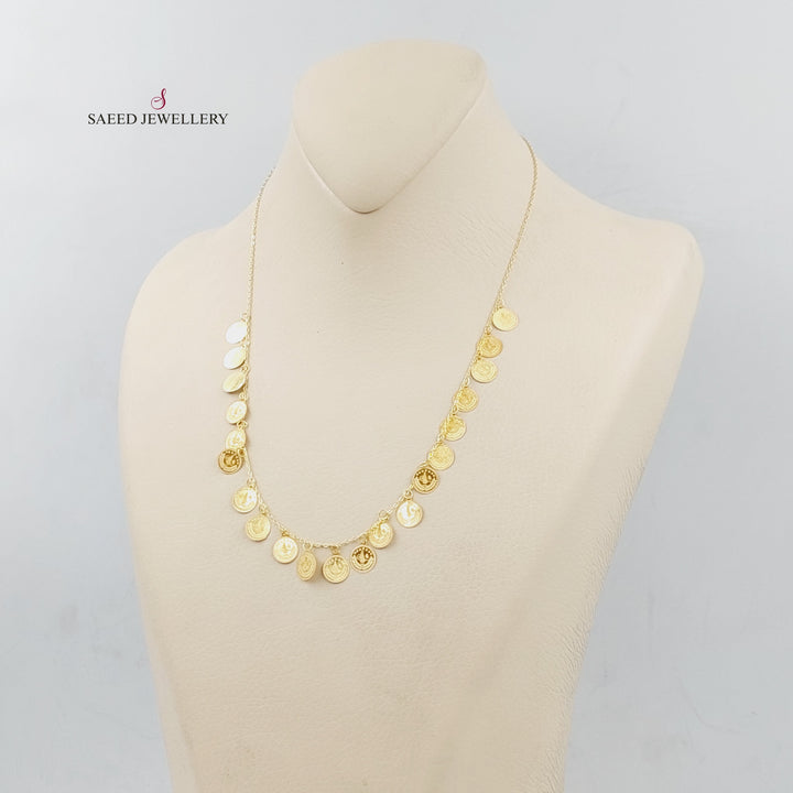 18K Gold Rashadi's Eighths Necklace by Saeed Jewelry - Image 3