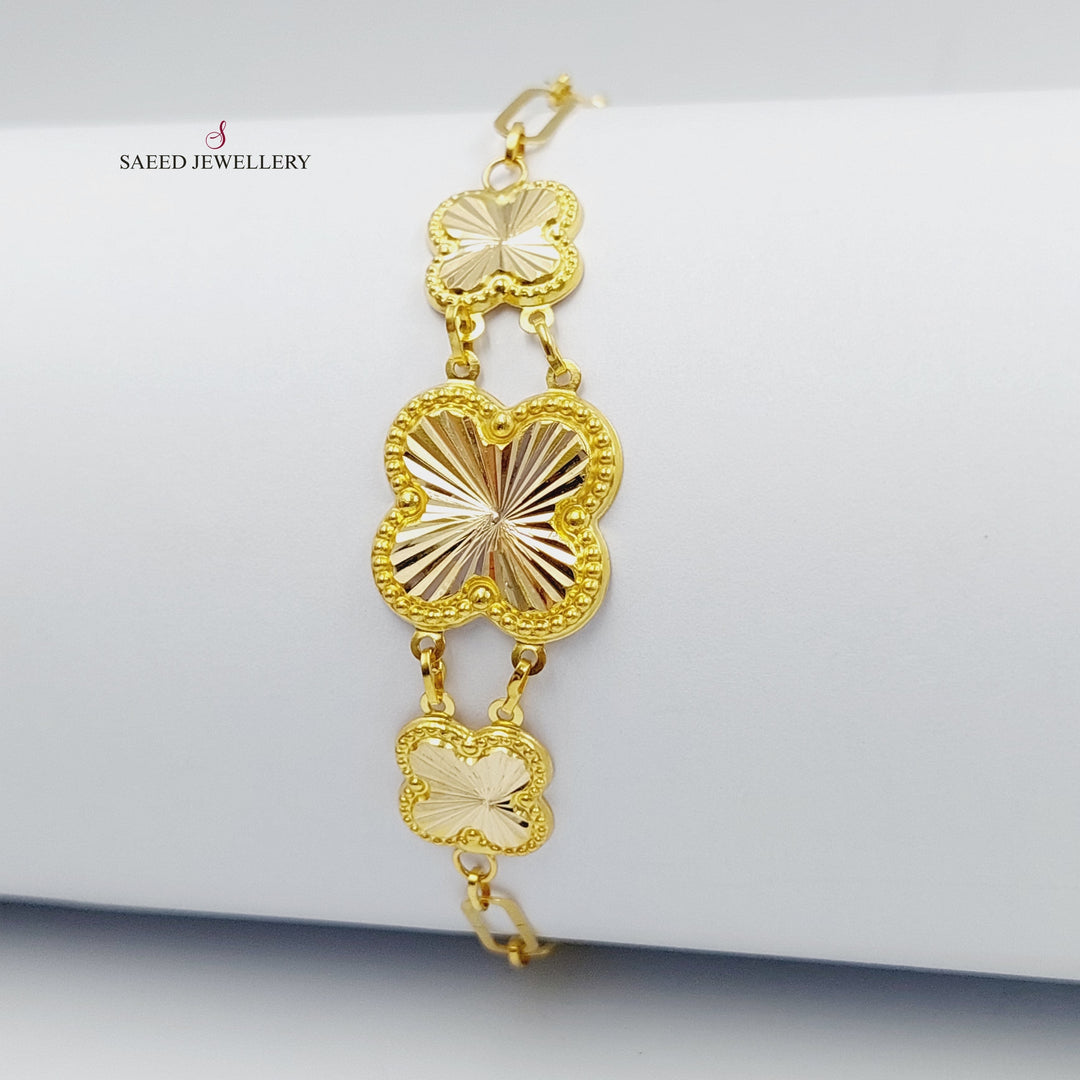 18K Gold 18K Clover Bracelet by Saeed Jewelry - Image 1