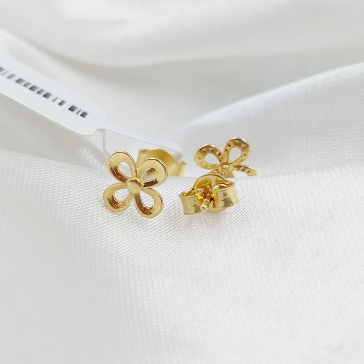 18K Gold 18K Clover Earrings by Saeed Jewelry - Image 5