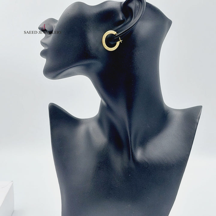 18K Gold Hoop Earrings by Saeed Jewelry - Image 7