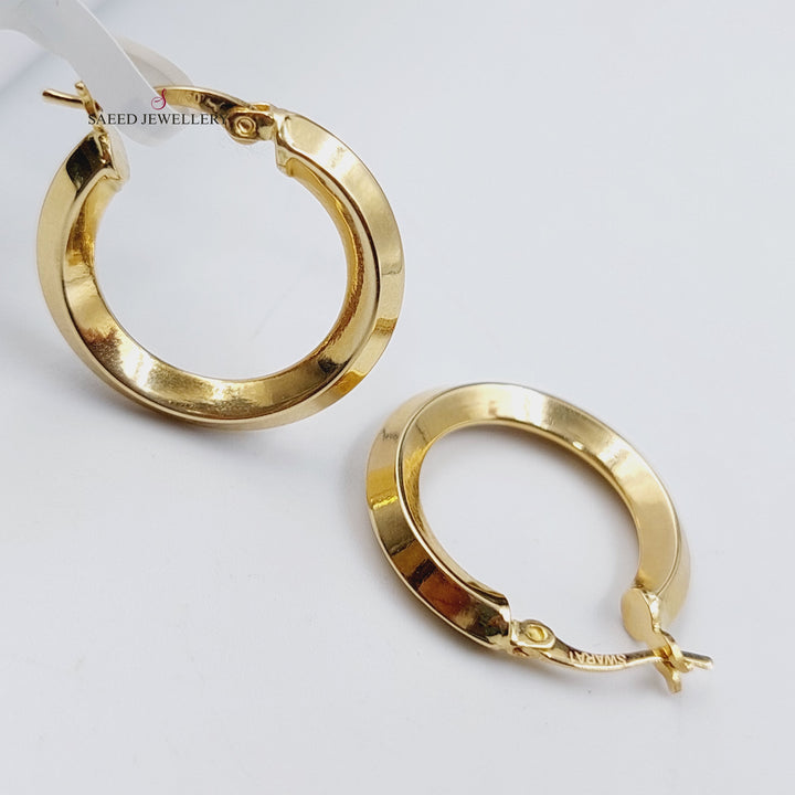 18K Gold Hoop Earrings by Saeed Jewelry - Image 3