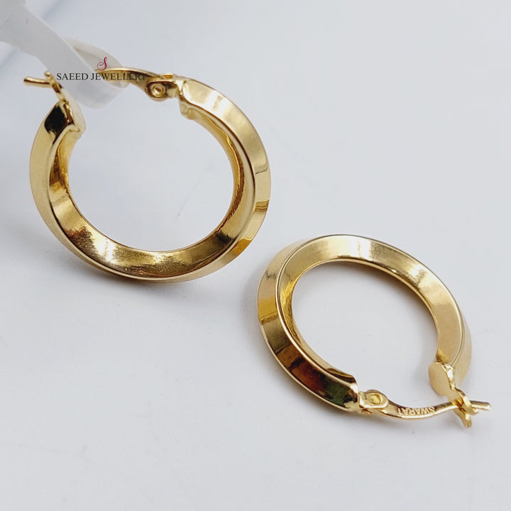 18K Gold Hoop Earrings by Saeed Jewelry - Image 1