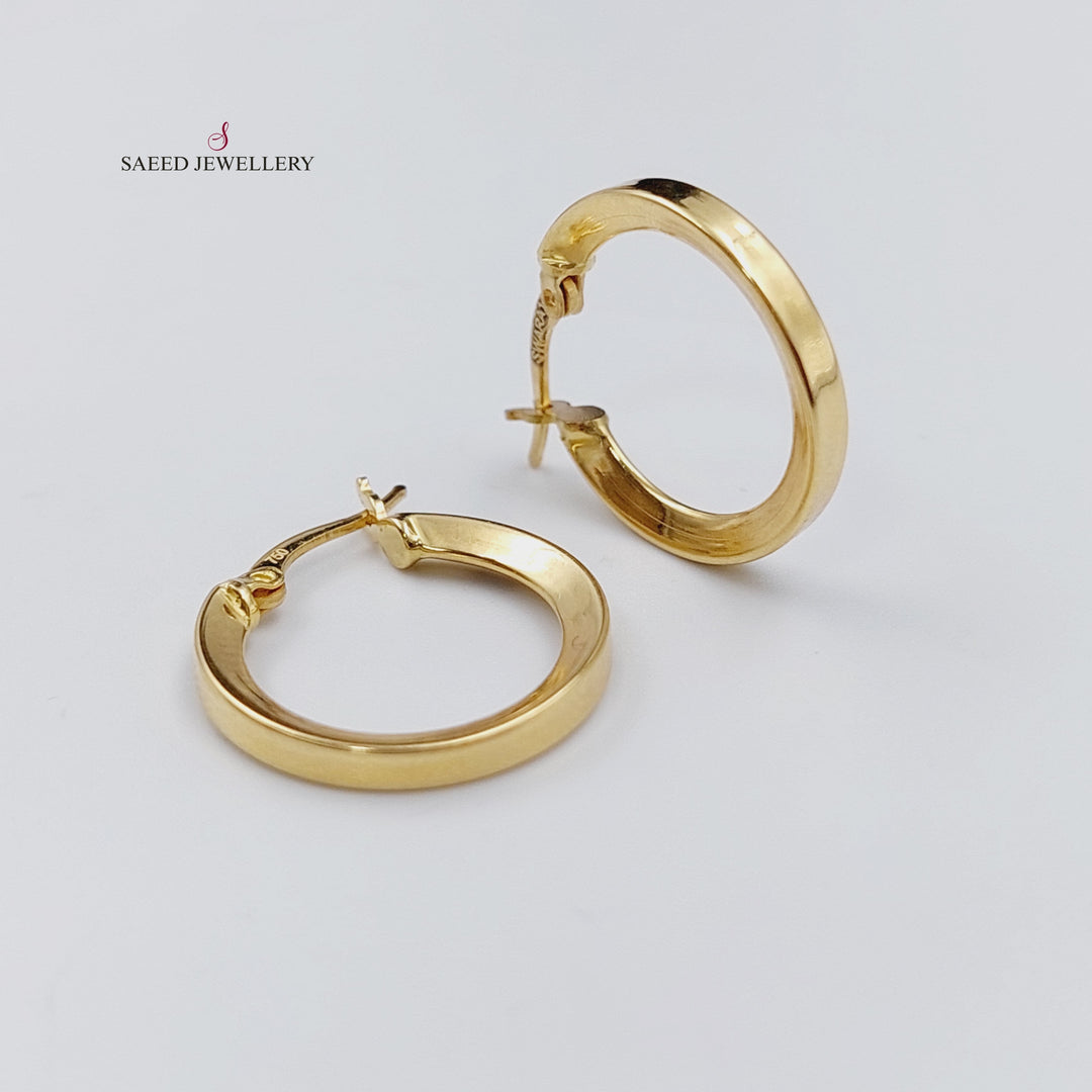 18K Gold Hoop Earrings by Saeed Jewelry - Image 2