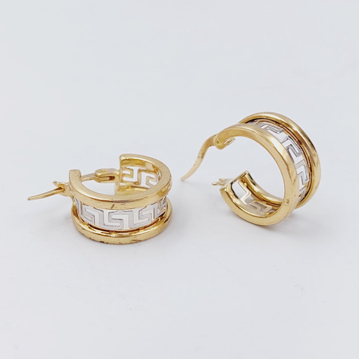 18K Gold Hoop Earrings by Saeed Jewelry - Image 2