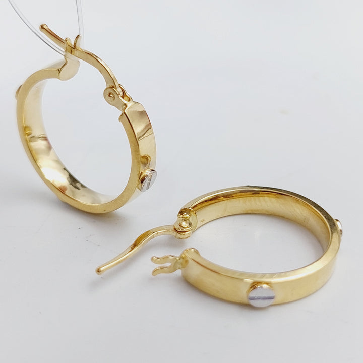 18K Gold Hoop Earrings by Saeed Jewelry - Image 1