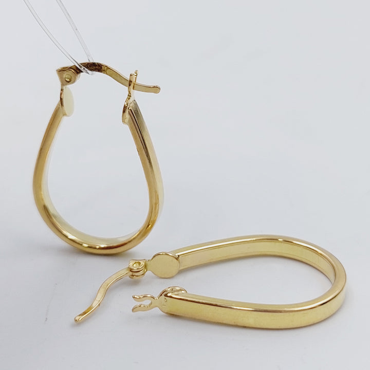 18K Gold Hoop Earrings by Saeed Jewelry - Image 5