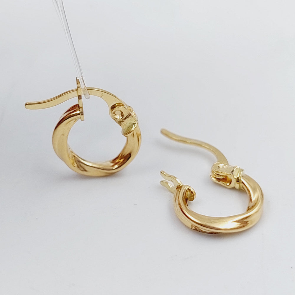 18K Gold Hoop Earrings by Saeed Jewelry - Image 2