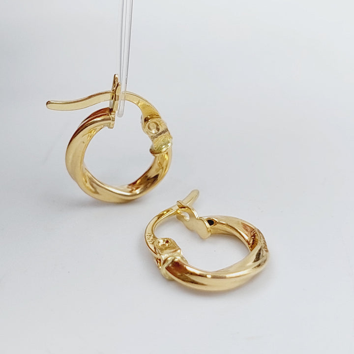 18K Gold Hoop Earrings by Saeed Jewelry - Image 1