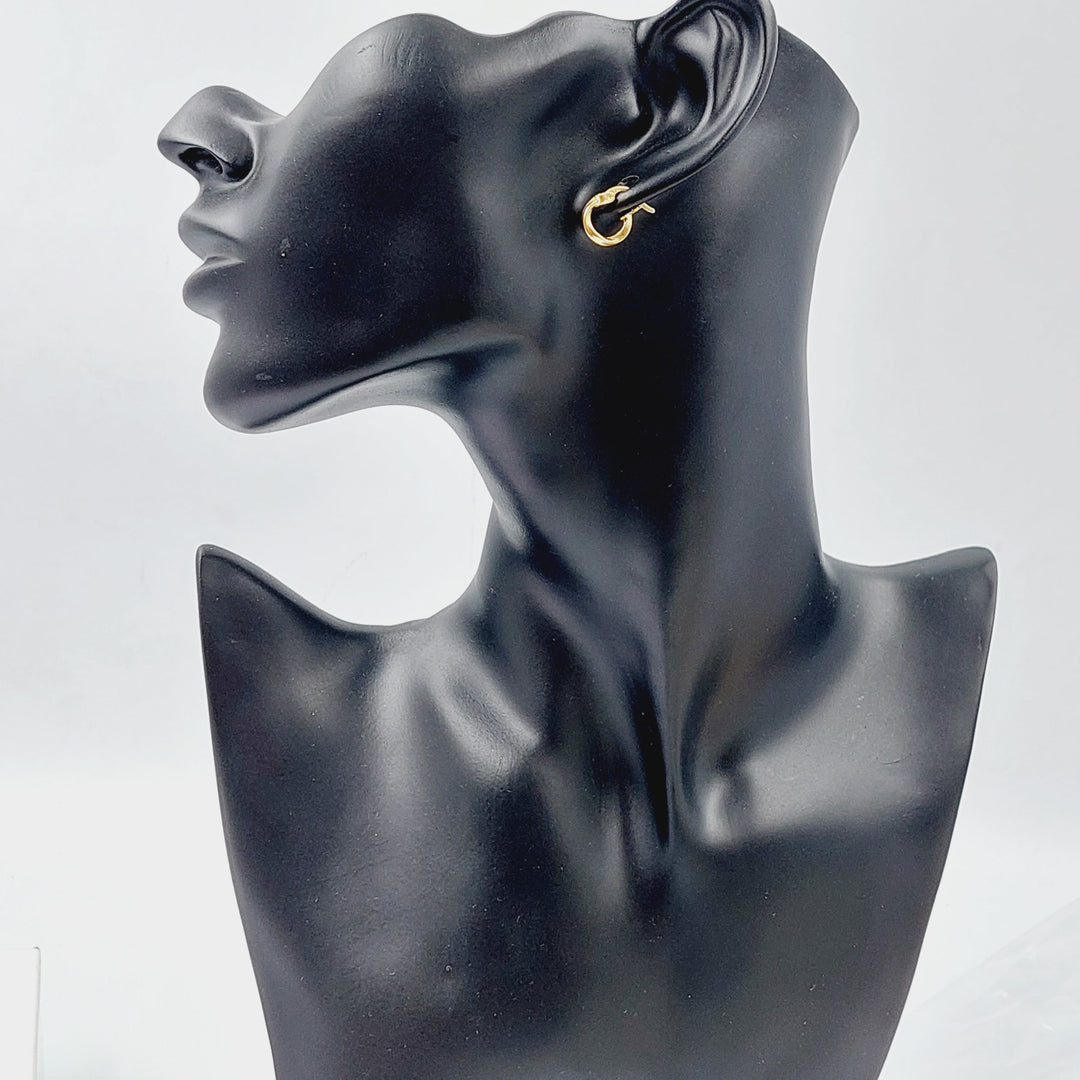 18K Gold Hoop Earrings by Saeed Jewelry - Image 6