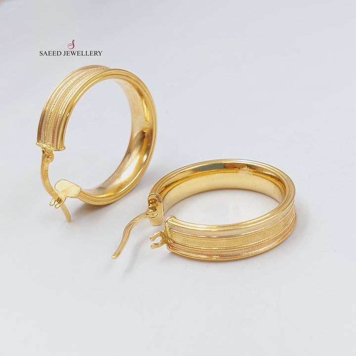 18K Gold Hoop Earrings by Saeed Jewelry - Image 1