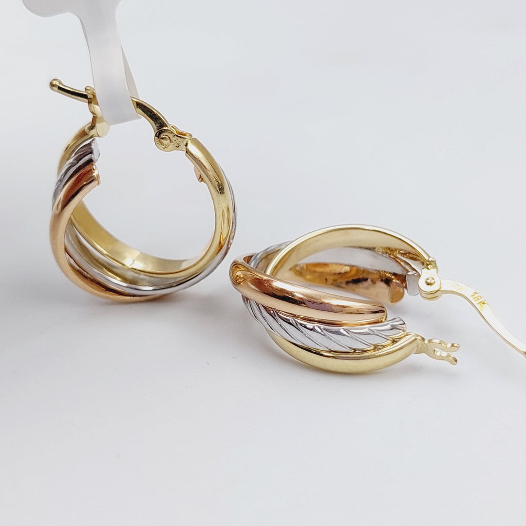 18K Gold Hoop Earrings by Saeed Jewelry - Image 1