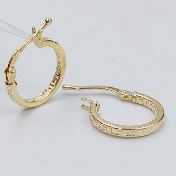 18K Gold Hoop Earrings by Saeed Jewelry - Image 7