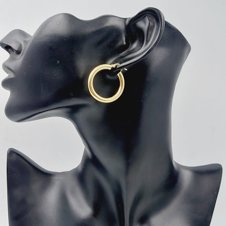 18K Gold Hoop Earrings by Saeed Jewelry - Image 7