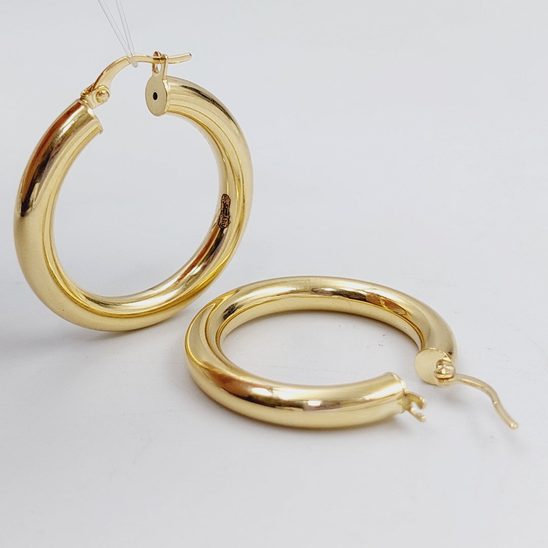 18K Gold Hoop Earrings by Saeed Jewelry - Image 4