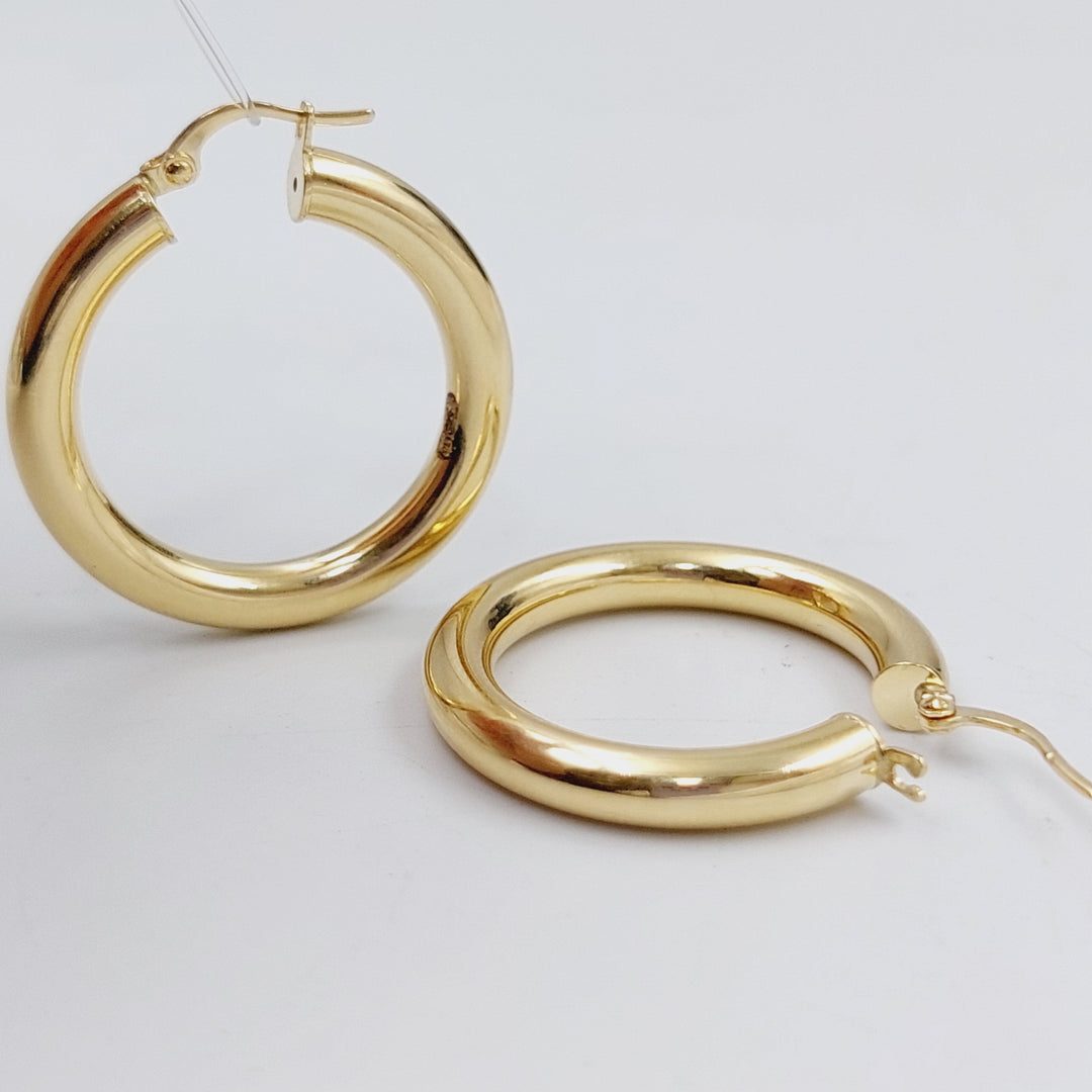 18K Gold Hoop Earrings by Saeed Jewelry - Image 5