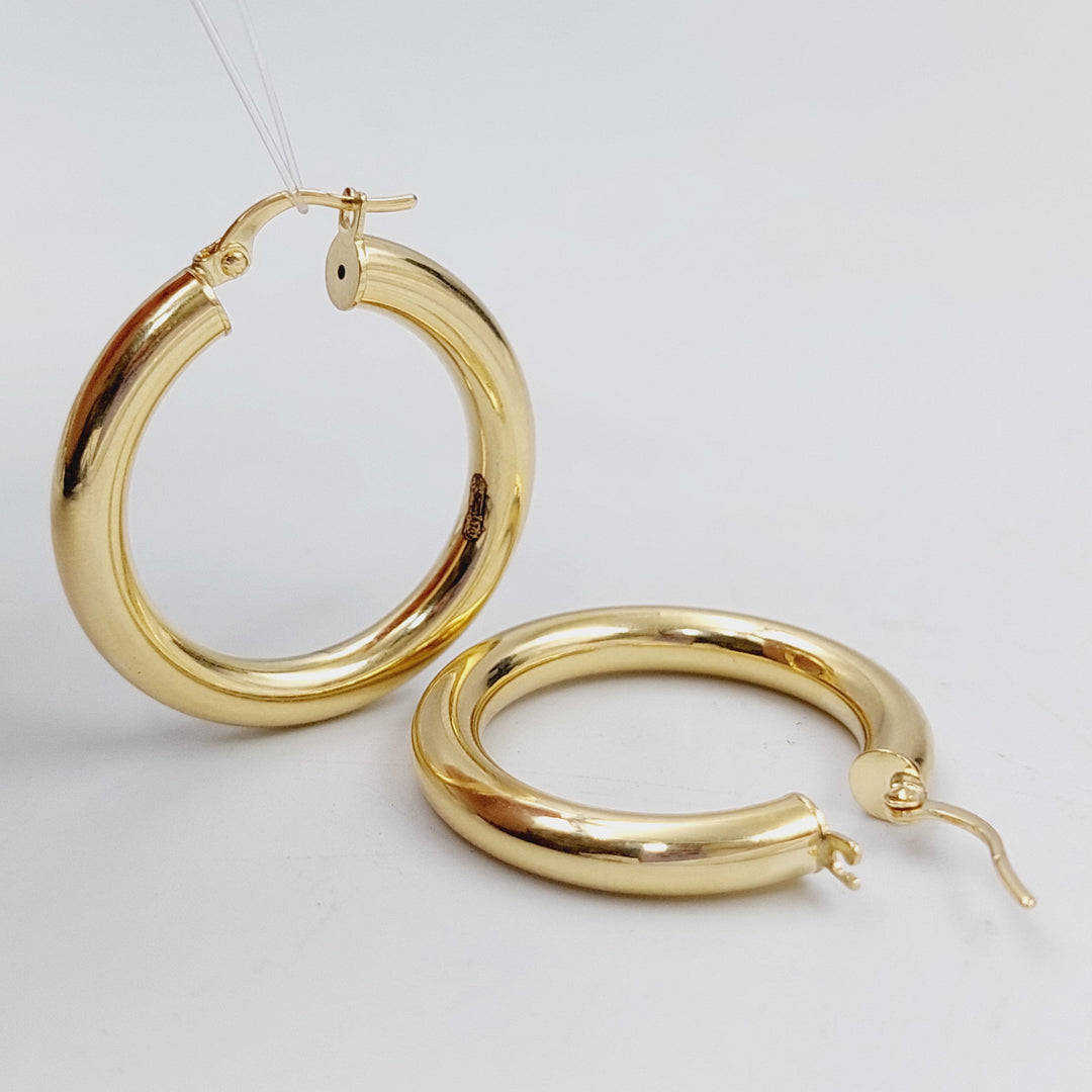 18K Gold Hoop Earrings by Saeed Jewelry - Image 6