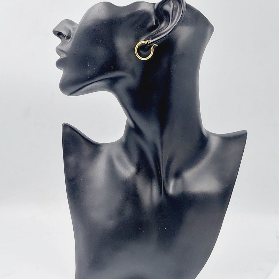 18K Gold Hoop Earrings by Saeed Jewelry - Image 5