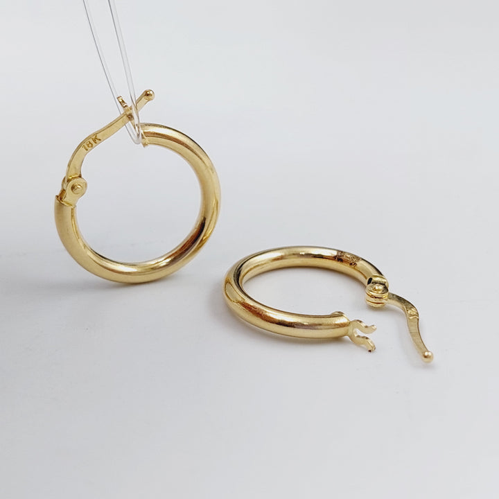 18K Gold Hoop Earrings by Saeed Jewelry - Image 4