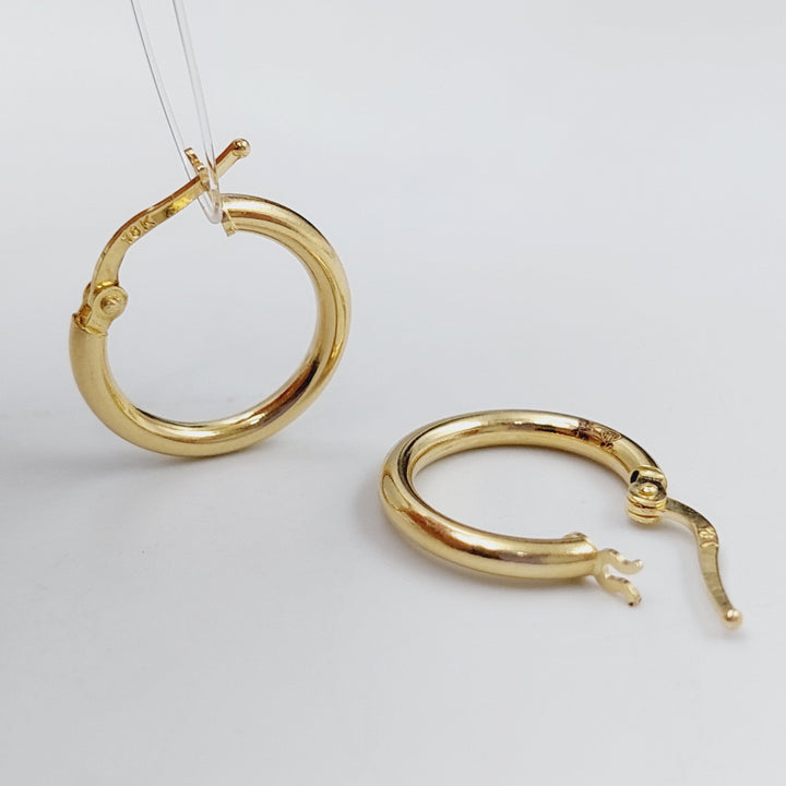 18K Gold Hoop Earrings by Saeed Jewelry - Image 8