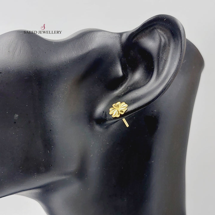 18K Gold Screw Earring by Saeed Jewelry - Image 3