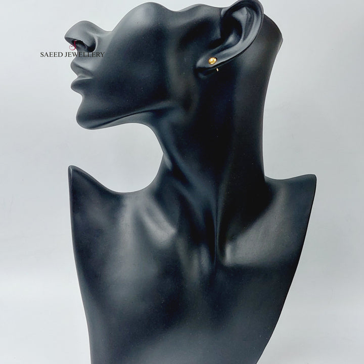 18K Screw Earrings Made of 18K Yellow Gold by Saeed Jewelry-24446