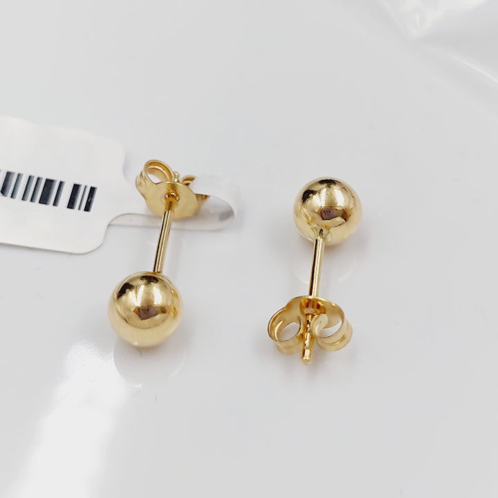 18K Gold Screw Earrings by Saeed Jewelry - Image 4