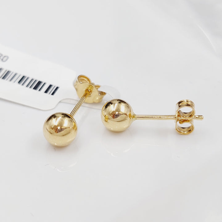 18K Gold Screw Earrings by Saeed Jewelry - Image 5