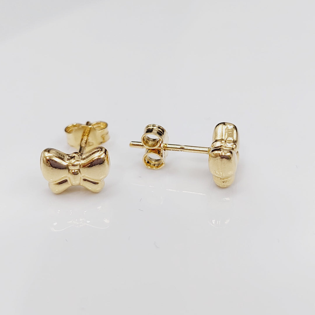18K Screw Earrings Made of 18K Yellow Gold by Saeed Jewelry-27281