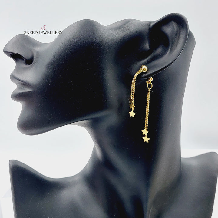 18K Gold Sherihan Earrings by Saeed Jewelry - Image 5