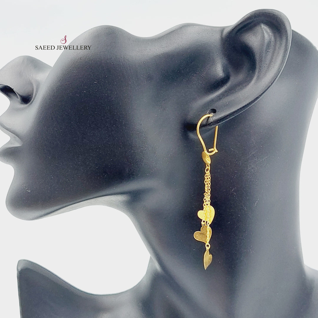 18K Gold Sherihan Earrings by Saeed Jewelry - Image 2