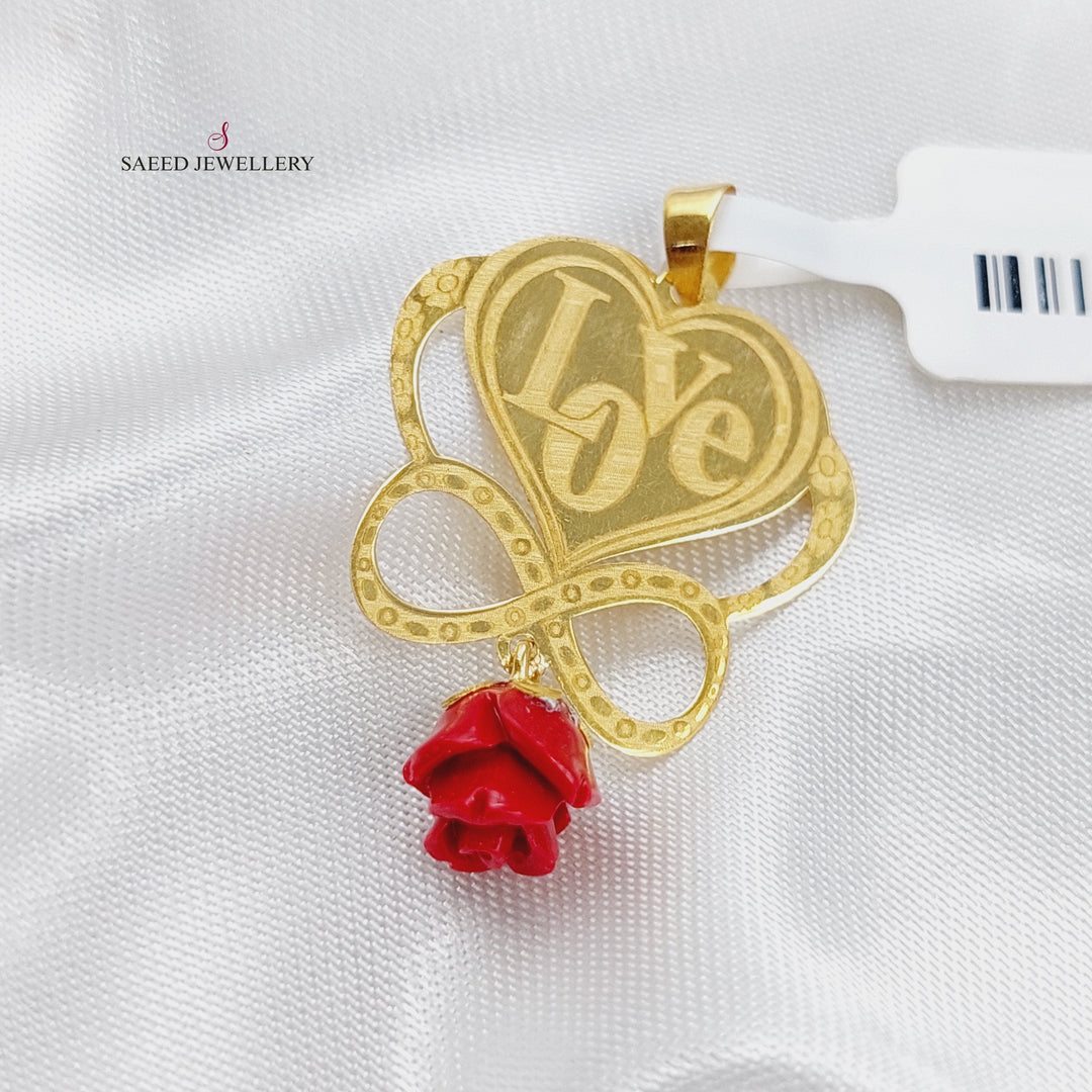 18K Gold Small Pendant by Saeed Jewelry - Image 1