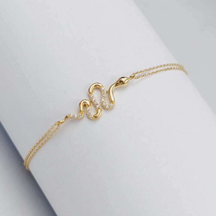 18K Gold Snake Bracelet by Saeed Jewelry - Image 1