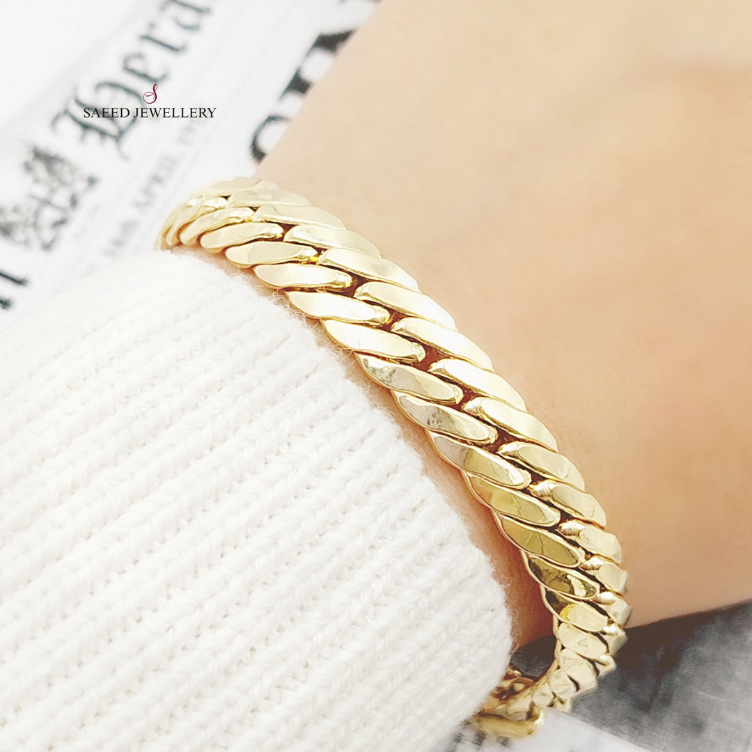 18K Snake Bracelet Made of 18K Yellow Gold by Saeed Jewelry-26659