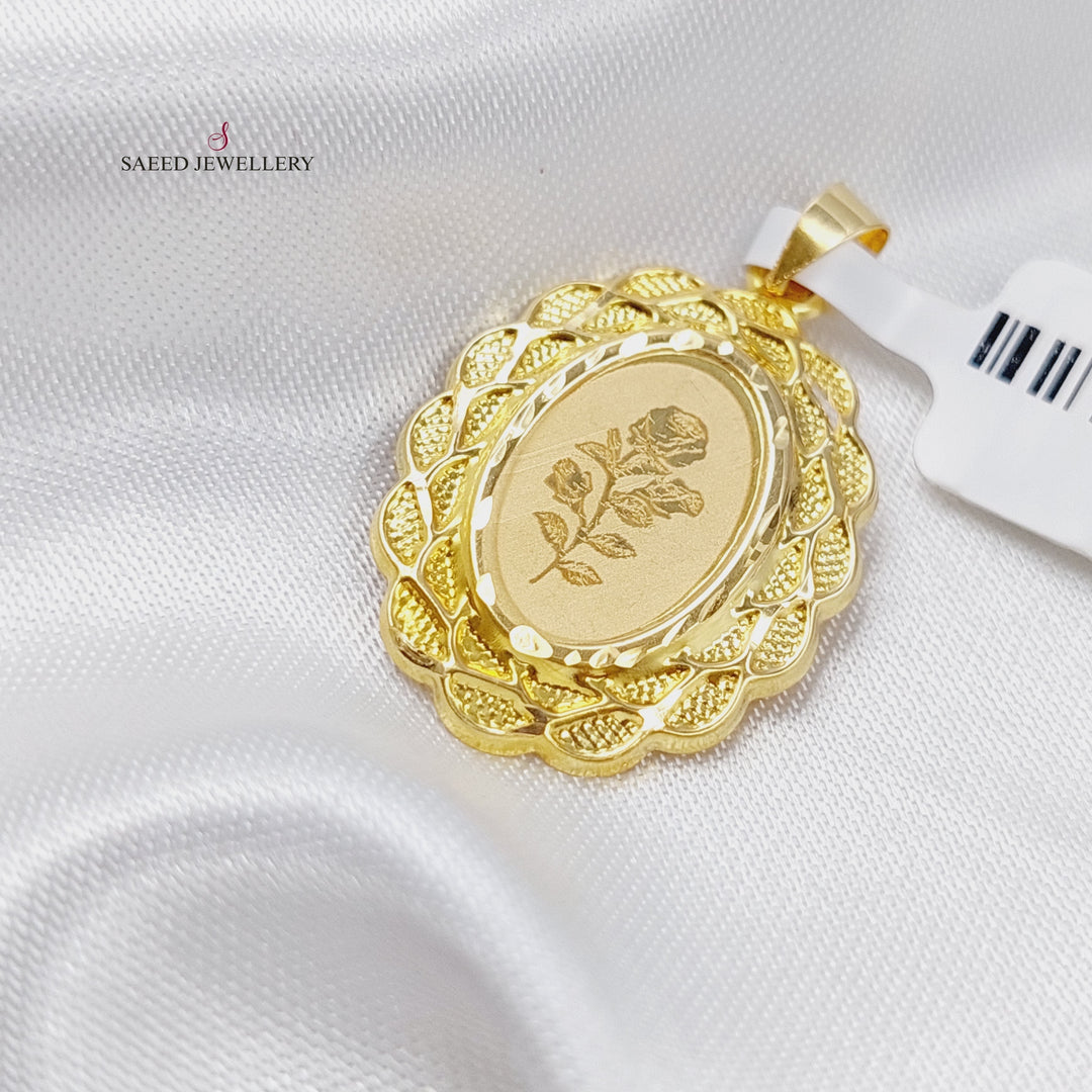 18K Gold Soft Pendant by Saeed Jewelry - Image 3