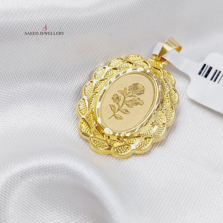 18K Gold Soft Pendant by Saeed Jewelry - Image 3