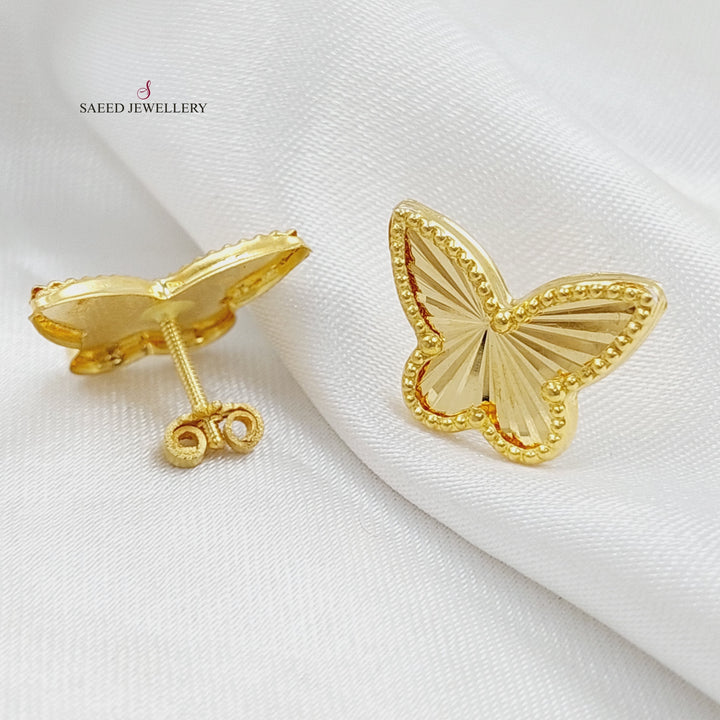 18K Gold Butterfly Earrings by Saeed Jewelry - Image 4