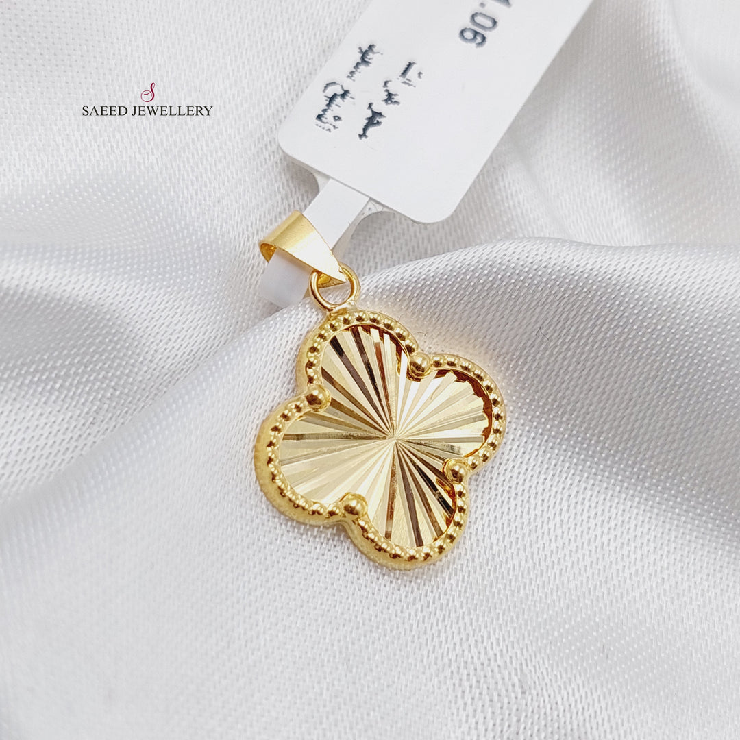 18K Gold 18K Clover Pendant by Saeed Jewelry - Image 1