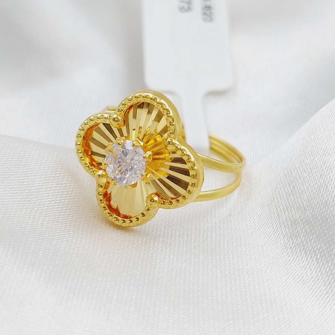 18K Gold 18K Clover Ring by Saeed Jewelry - Image 5