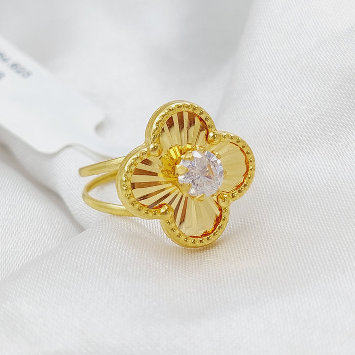 18K Gold 18K Clover Ring by Saeed Jewelry - Image 1