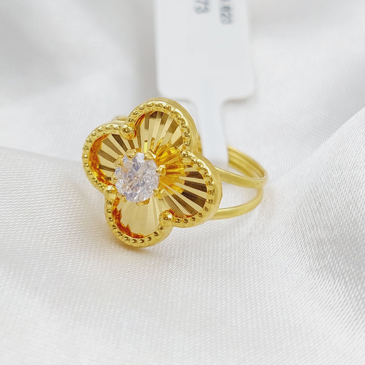 18K Gold 18K Clover Ring by Saeed Jewelry - Image 6