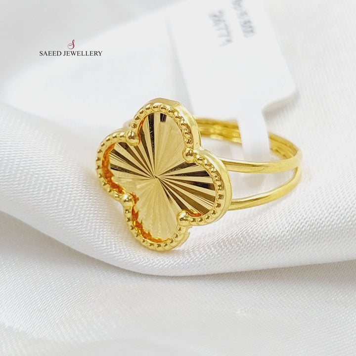 18K Gold 18K Clover Ring by Saeed Jewelry - Image 1