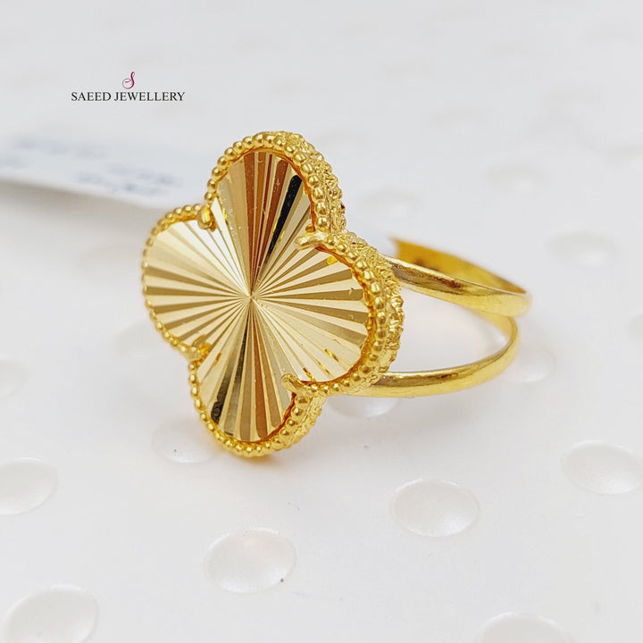 18K Gold 18K Clover Ring by Saeed Jewelry - Image 1