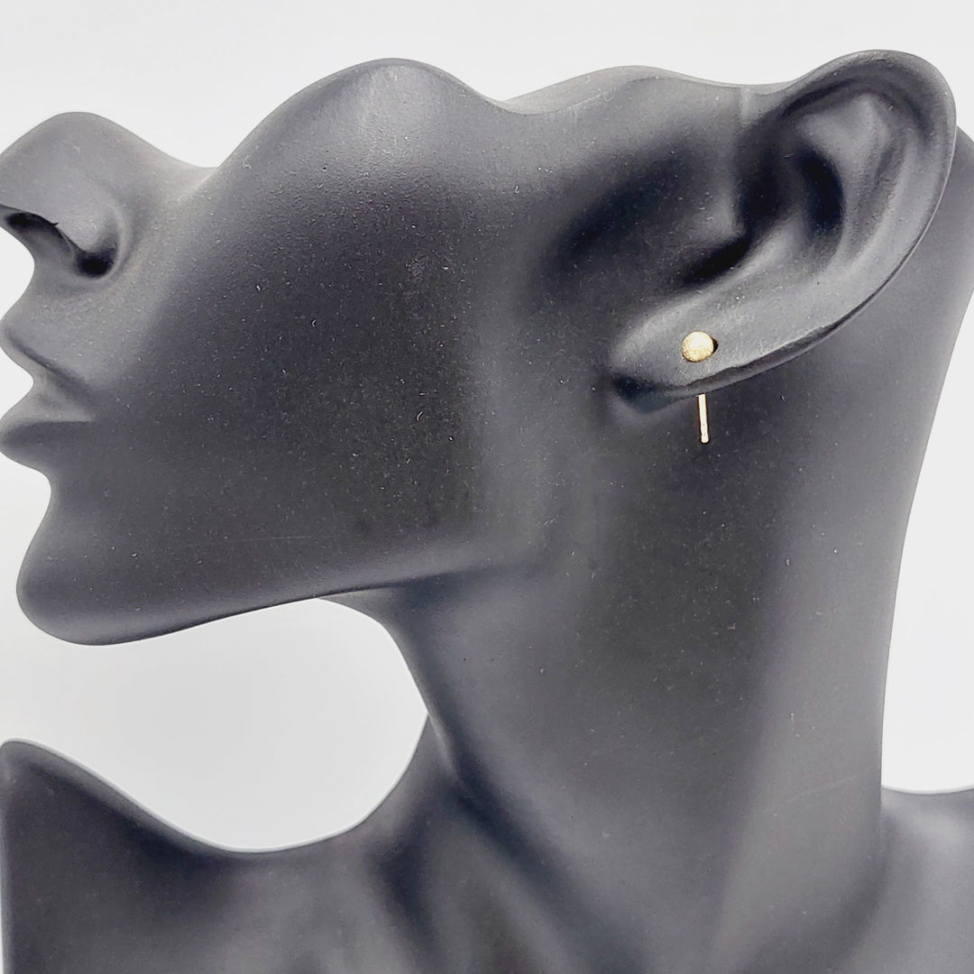 18K Sugar Earrings Made of 18K Yellow Gold by Saeed Jewelry-27282